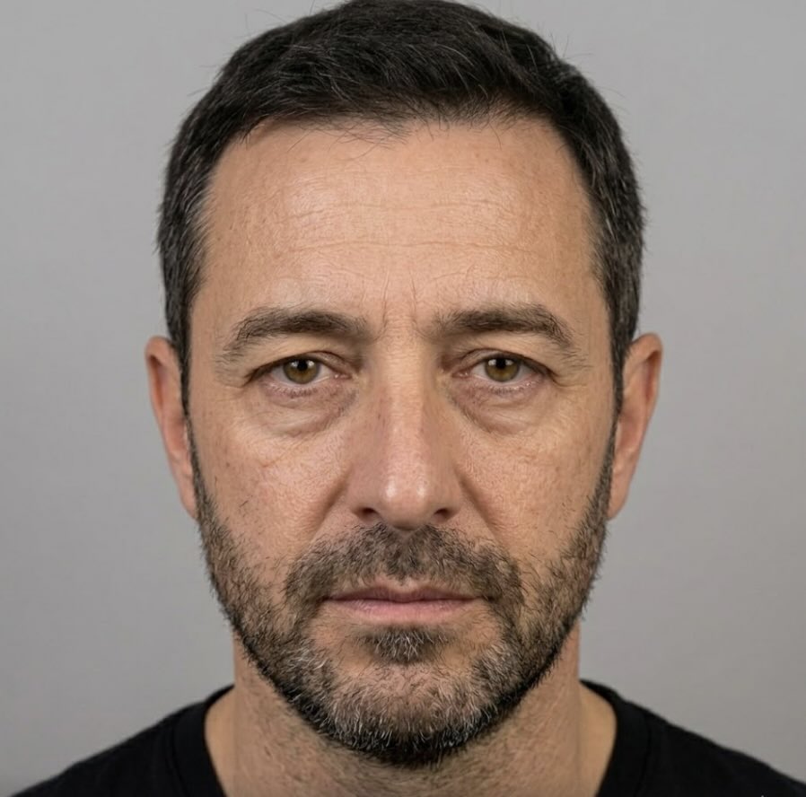 Avant — blépharoplastie